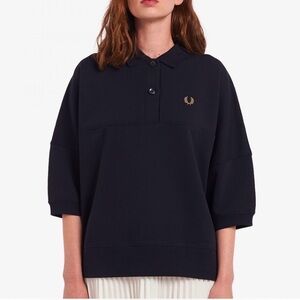 Fred Perry Dark Blue Women's Sweatshirt